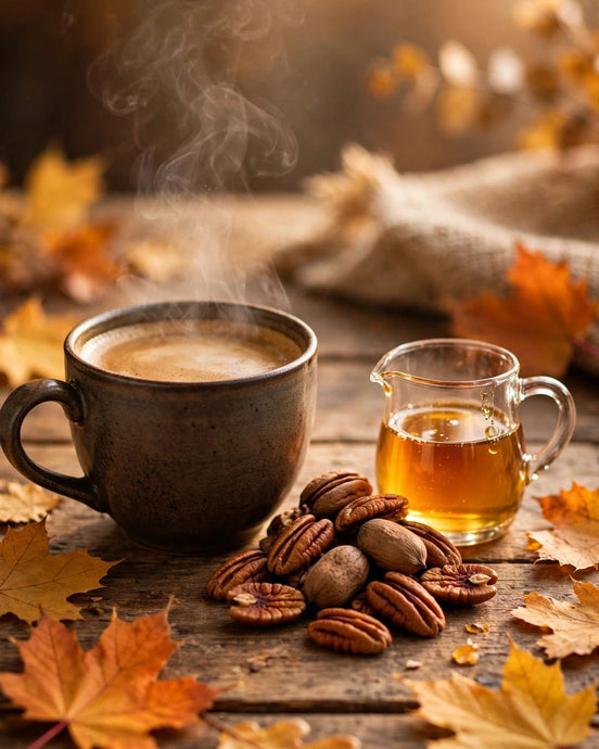 Vermont Maple Pecan Flavored Coffee: Sweet Maple, Toasted Pecan